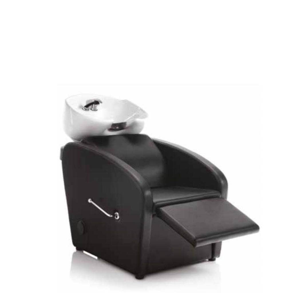 Poltrona Lavaggio con Poggiapiedi Reclinabile