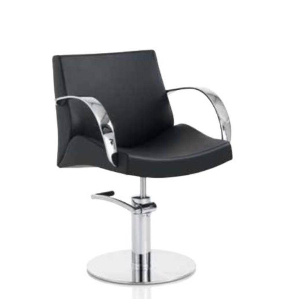 Poltrona da Lavoro per Parrucchieri con Base Rotonda