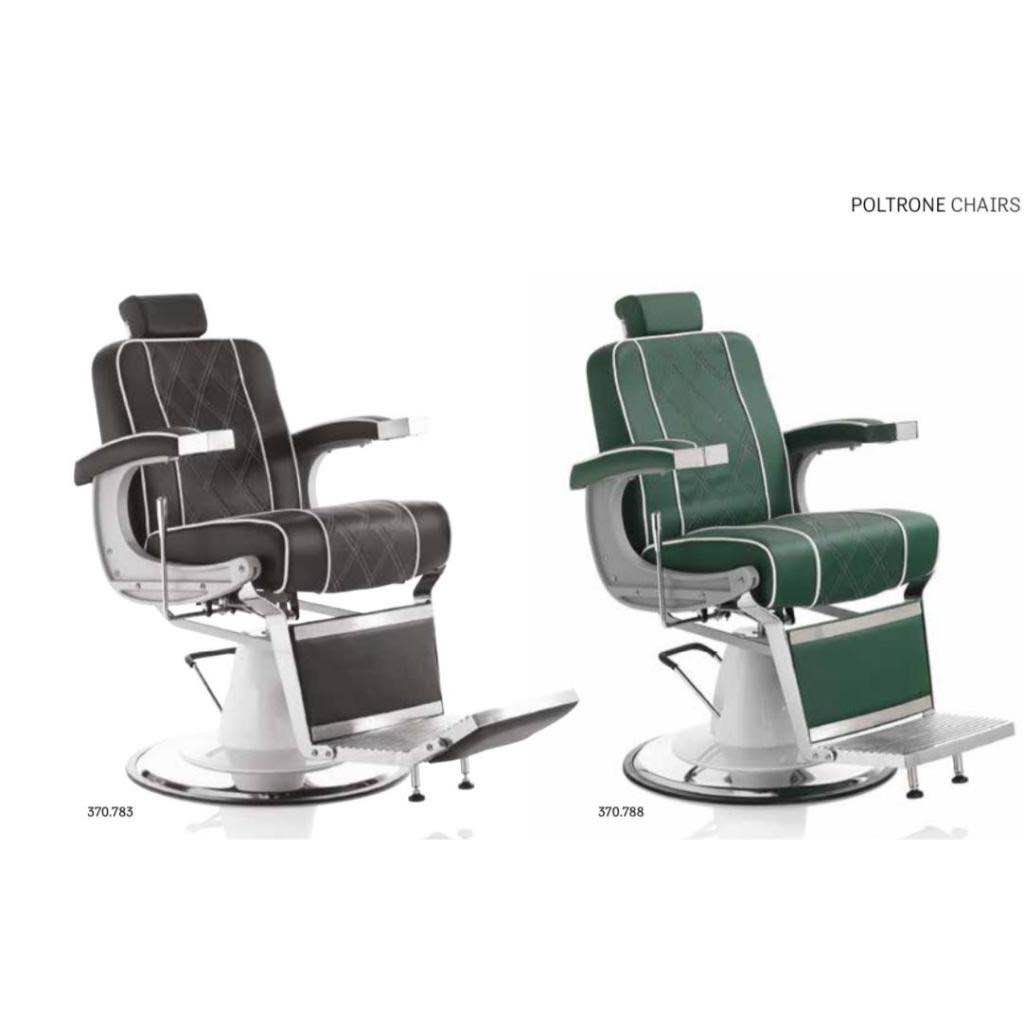 Poltrone da Barbiere con Dettagli Trapuntati