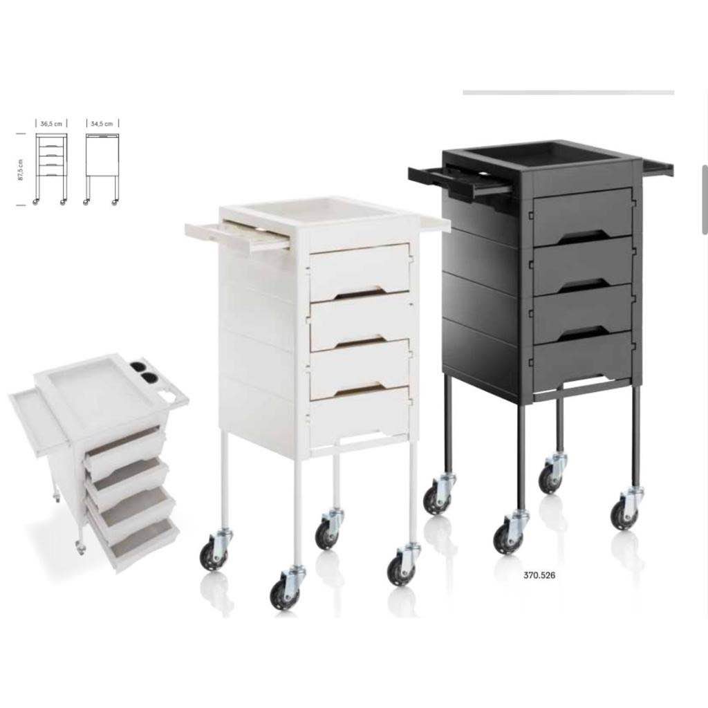 Carrello multiuso con 4 cassetti