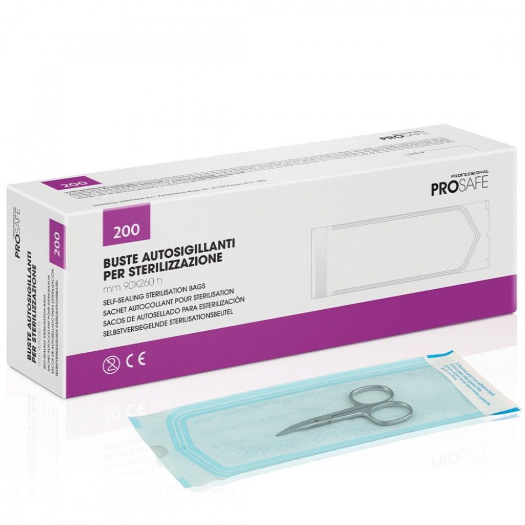 Buste Autosigillanti per Sterilizzazione ProSafe (200 pezzi, 90x260 mm)