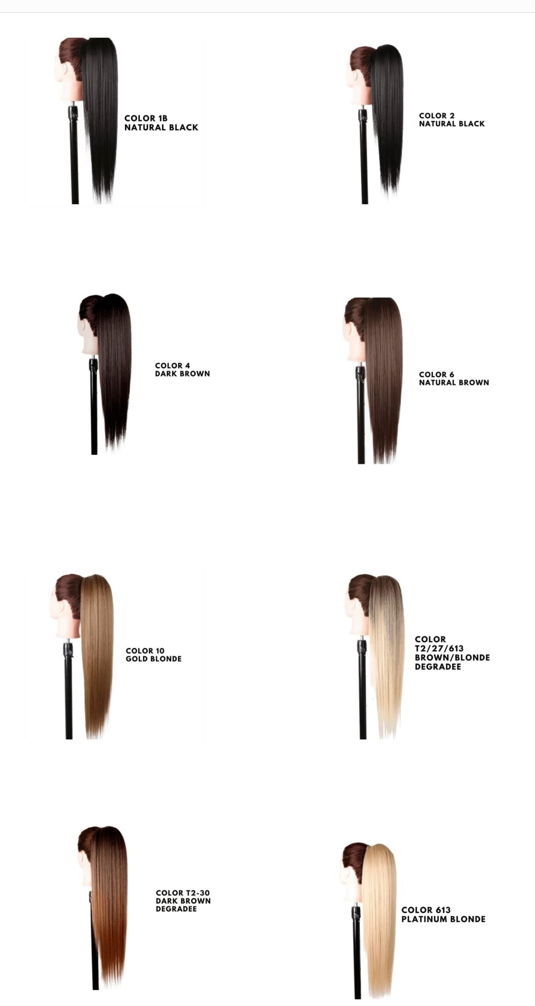 coda per capelli economica , diverse colorazioni Angen CosmCart